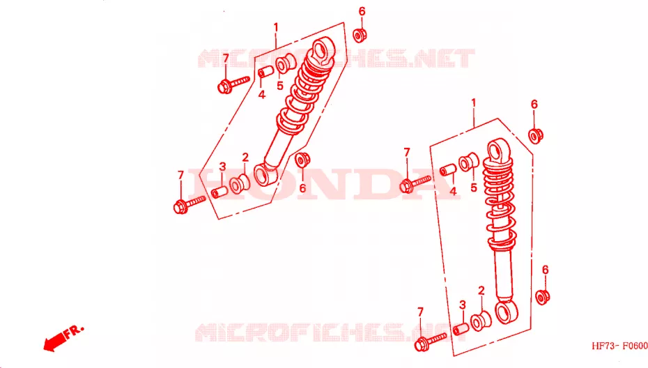 CUSCINO ANTERIORE Honda ATV 90 FOURTRAX 2002  TRX902