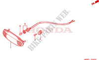 LUCE CODA per Honda SPORTRAX 300 EX reflector 2003