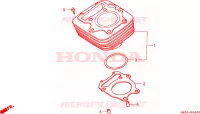CILINDRO per Honda TRX 300 SPORTRAX EX 1994