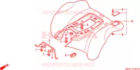 PARAFANGO POSTERIORE per Honda TRX 300 SPORTRAX EX 1994