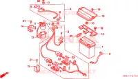 BATTERIA per Honda TRX 300 FOURTRAX 4X46 1996
