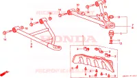 BRACCIO ANTERIORE/PROTETTORE FRONTE per Honda TRX 300 FOURTRAX 4X46 1996