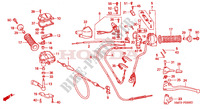 LEVA MANIGLIA/INTERRUTTORE/CAVO per Honda FOURTRAX 400 FOREMAN 4X4 2000