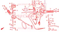 LEVA MANIGLIA/INTERRUTTORE/CAVO per Honda FOURTRAX 400 FOREMAN 4X4 1996