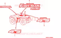 MARCHIO per Honda FOURTRAX 400 FOREMAN 4X4 1996