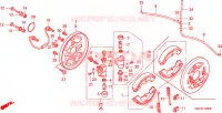 PANNELLO FRENO ANTERIORE per Honda FOURTRAX 400 FOREMAN 4X4 1996
