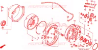 PANNELLO FRENO POSTERIORE per Honda FOURTRAX 400 FOREMAN 4X4 1996