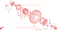 RUOTA ANTERIORE per Honda FOURTRAX 400 FOREMAN 4X4 1996
