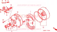 CILINDRO FRENO POSTERIORE per Honda TRX 250 FOURTRAX RECON Standard 2003