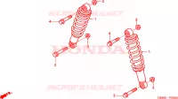 CUSCINO ANTERIORE per Honda TRX 250 FOURTRAX RECON Standard 2003