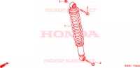 CUSCINO POSTERIORE per Honda TRX 250 FOURTRAX RECON Standard 2003