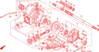 INGRANAGGIO FINALE POST. per Honda TRX 250 FOURTRAX RECON Standard 2003
