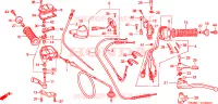 LEVA MANIGLIA/INTERRUTTORE/CAVO('02 '04) per Honda TRX 250 FOURTRAX RECON Standard 2003