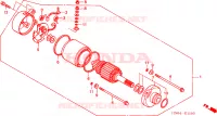 MOTORE AVVIAMENTO per Honda TRX 250 FOURTRAX RECON Standard 2003