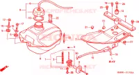 SERBATOIO COMBUSTIBILE per Honda TRX 250 FOURTRAX RECON Standard 2003