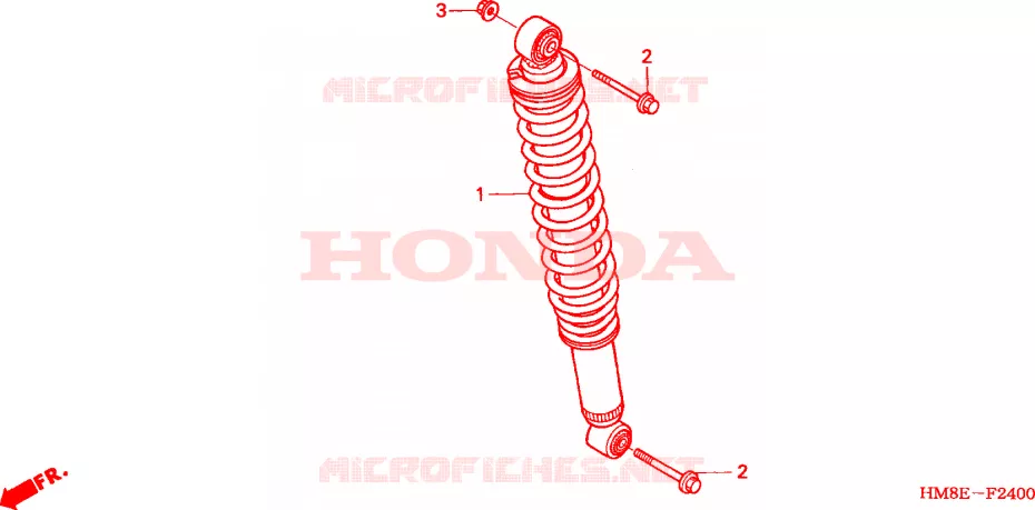 CUSCINO POSTERIORE Honda ATV 250 FOURTRAX 2002  TRX250TM2