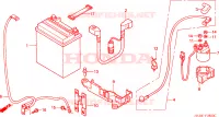 BATTERIA per Honda FOURTRAX 450 FOREMAN S 2004