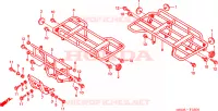 PORTATORE per Honda FOURTRAX 450 FOREMAN S 2004