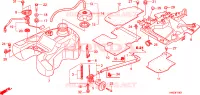 SERBATOIO COMBUSTIBILE (TRX500FA5/6/7/8) per Honda FOURTRAX 500 FOREMAN RUBICON Hydrostatic 2006