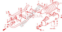 SMORZATORE SCARICO per Honda FOURTRAX 350 RANCHER 4X4 Electric Shift 2000