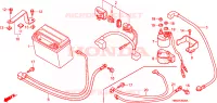 BATTERIA per Honda TRX 250 SPORTRAX EX 2004