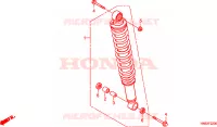 CUSCINO POSTERIORE per Honda TRX 250 SPORTRAX EX 2004