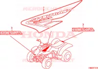 MARCHIO(TRX250EX2) per Honda TRX 250 SPORTRAX EX 2002