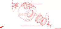 RUOTA POSTERIORE per Honda TRX 250 SPORTRAX EX 2004
