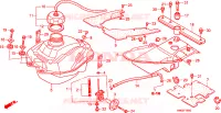 SERBATOIO COMBUSTIBILE (TRX250EX1/2/3/4/5) per Honda TRX 250 SPORTRAX EX 2004