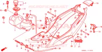 COPERTURA LATO/SERBATOIO OLIO per Honda NSR 125 R 1997