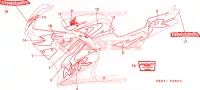 MARCHIO(5)(SINISTRA) per Honda NSR 125 R 1997