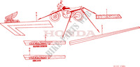 STRISCIA/EMBLEMA(CB125TDE) per Honda CB 125 TWIN 1986