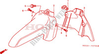 PARAFANGO ANTERIORE per Honda SCOOPY 100 AZUL METALICO 2000