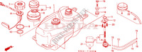 SERBATOIO COMBUSTIBILE/POMPA COMBUSTIBILE per Honda SCOOPY 100 1998