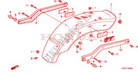 PARAFANGO POSTERIORE (CMX250CT CM/V/Y/1/2/3) per Honda REBEL 250 1997