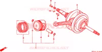 ALBERO A GOMITI/PISTONE per Honda FORESIGHT 250 1999