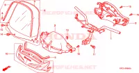 CONDOTTO MANIGLIA/ COPERTURA MANIGLIA per Honda FORESIGHT 250 1999