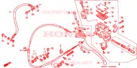 MAESTRO FRENO POSTERIORE CILINDRO per Honda FORESIGHT 250 1999