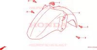 PARAFANGO ANTERIORE per Honda FORESIGHT 250 1999