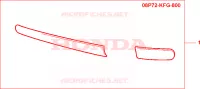 PROTEZIONE POSTER. per Honda FORESIGHT 250 1999