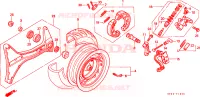 RUOTA POSTERIORE/ CILINDRO SPINTA per Honda FORESIGHT 250 1999
