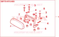 SCHIENALE per Honda FORESIGHT 250 1999