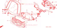 CONDOTTO MANIGLIA/ COPERTURA MANIGLIA per Honda FORESIGHT 250 2002