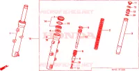 FORCELLA ANTERIORE per Honda FORESIGHT 250 2002