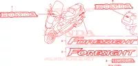MARCHIO per Honda FORESIGHT 250 2002