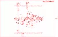 PORTAPACCHI per Honda FORESIGHT 250 2002