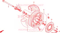 RUOTA ANTERIORE per Honda FORESIGHT 250 2002