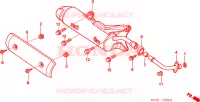 SMORZATORE SCARICO (FES2505) per Honda FORESIGHT 250 2005
