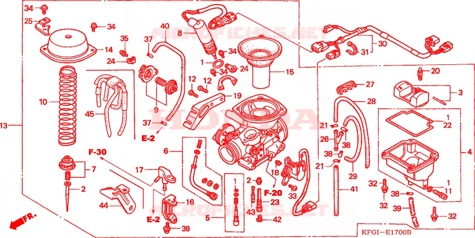 CARBURATORE Honda SCOOTER 250 FORSIGHT 2002  FES2502