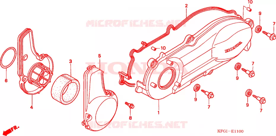 COPERTURA CASSA MANOVELLA Honda SCOOTER 250 FORSIGHT 2002  FES2502